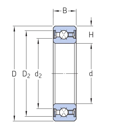 JU085XP0 Bearing drawing JU085XP0 Bearing drawing